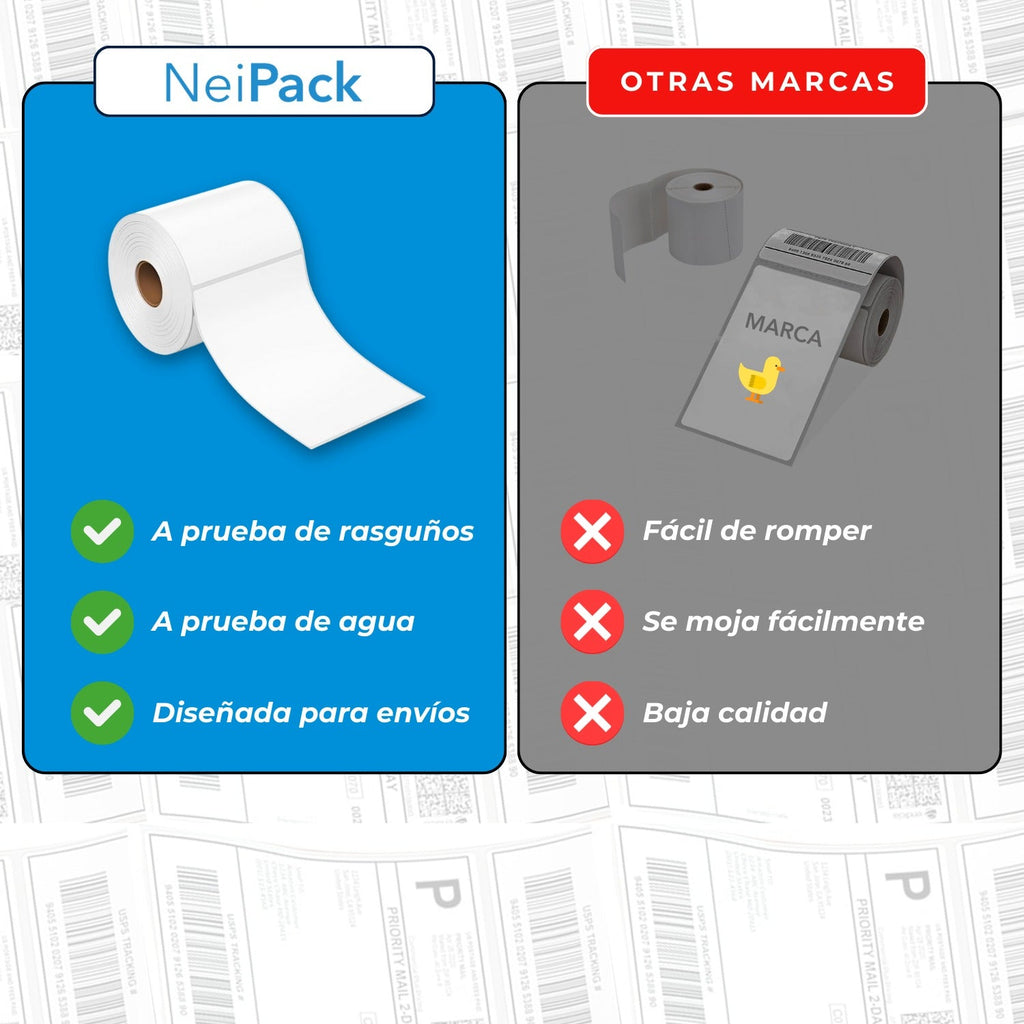 Etiquetas térmicas - NeiPack